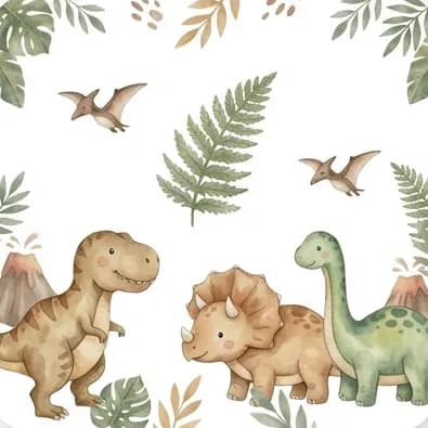 Wochenplan PDF Kinder im Dinosaurier Design