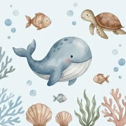 Wochenplan PDF Kinder im Unterwasser Design